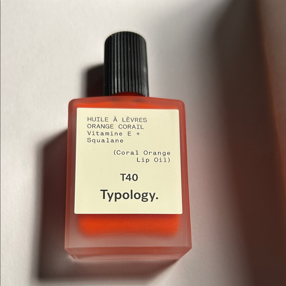 Typology Coral Orange Lip Oil